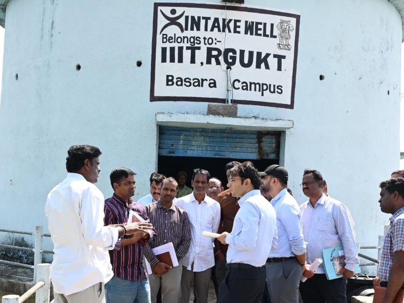బాసర ట్రిపుల్ ఐటీని సందర్శించిన   జిల్లా కలెక్టర్ భవేశ్ మిశ్రా